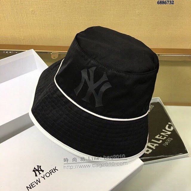 NY男女同款帽子 MLB光絲棉漁夫帽遮陽帽  mm1430